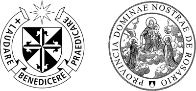 Escudos de la Orden de Predicadores y de la Provincia de Nuestra Señora del Rosario